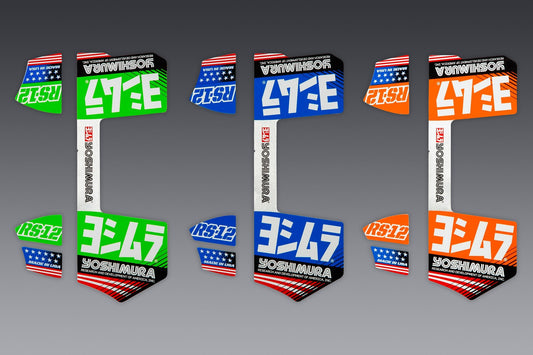 Yoshimura RS-12 OE Branded Four Piece Decal Kit (RS12-NB012)