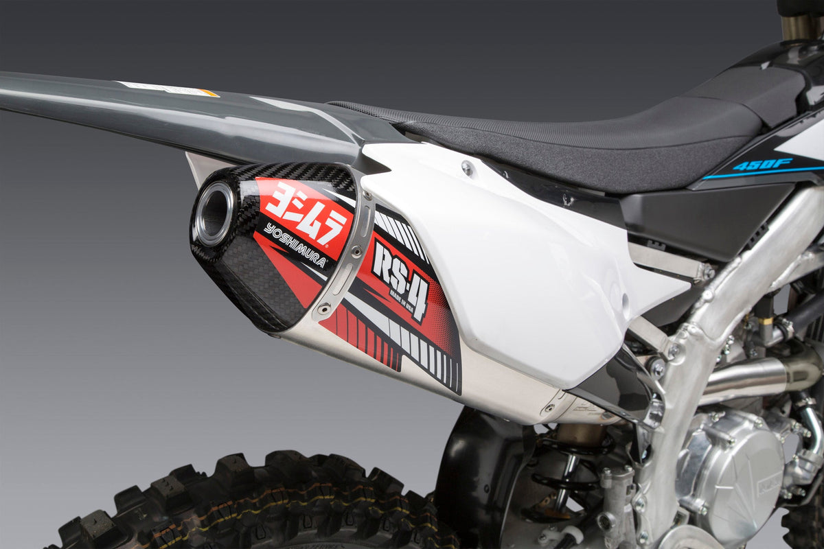Yoshimura RS-4 MUFFLER DECAL SET (4 pcs) – lifestyle photo (RS4-NB005)