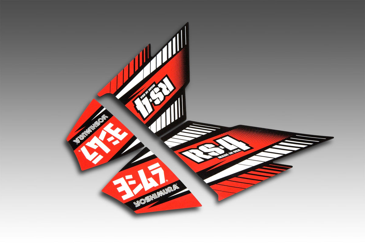 Yoshimura RS-4 MUFFLER DECAL SET (4 pcs) (RS4-NB005)