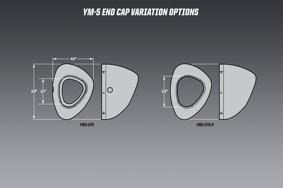 Yoshimura ALPHA / ALPHA T REPLACEMENT END CAP KIT 2" FLARED – lifestyle photo (YM5-CFR-K)
