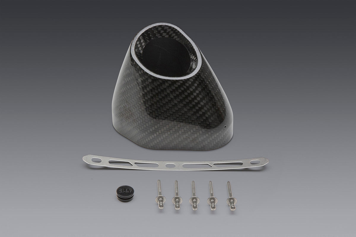 Yoshimura R-77 REPLACEMENT END CAP KIT SLASH-CUT LEFT SIDE (YM7-CFL-K)